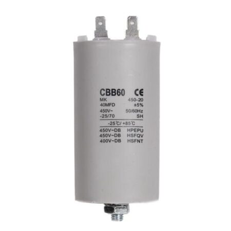 Конденсатор стиральной машины 40 mf 450V